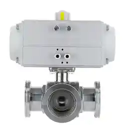 Pneumatic Three-Way Vacuum Ball Valves
